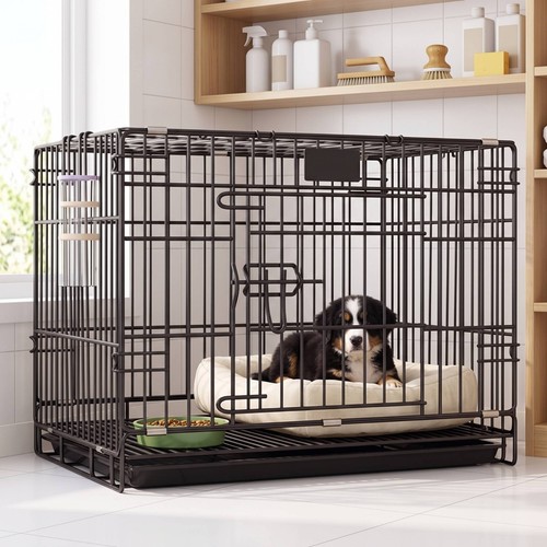 Dog crate with tray - crate,