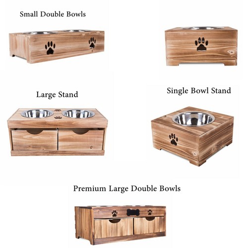 Dog food feeding stand station - dog,