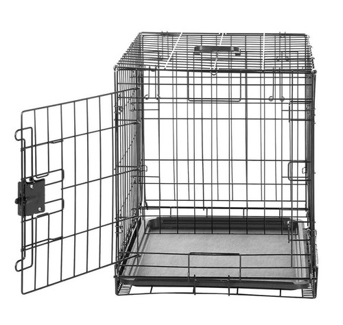 Foldable metal wire dog crate - foldable,
