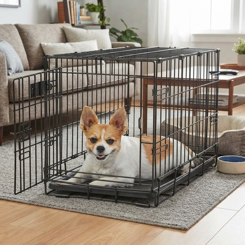 Durable 22in metal dog - dog, crate